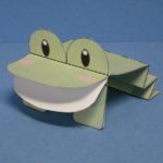 ひっくりカエル：６月工作